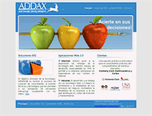 Tablet Screenshot of addaxdevelopment.com